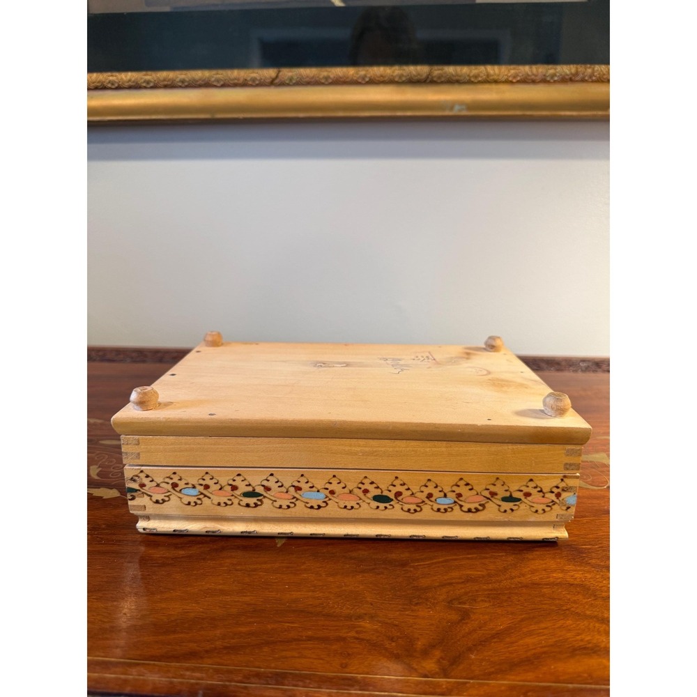 Vintage Russian 3 Tier Carved Cigarette Box - Picture 15 of 17